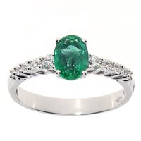Ringe Damiani Dame Gemme D in Weißgold Smeraldo 0.77 Ct 20074437 - 20074437